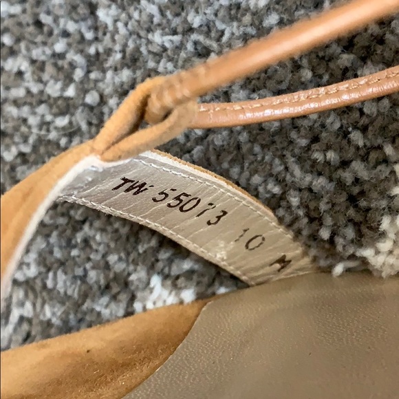 Stuart Weitzman tie-up suede sandals - Picture 5 of 7